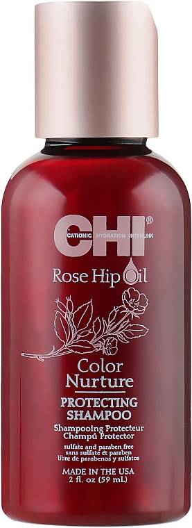 Shampoo mit Hagebuttenöl und Keratin - CHI Rose Hip Oil Shampoo — Bild N1
