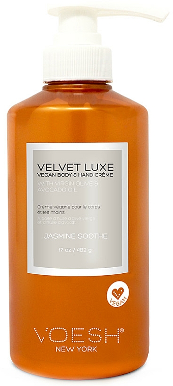 Glättende Körper- und Handcreme mit Jasminduft - Voesh Velvet Luxe Jasmine Soothe Vegan Body&Hand Creme — Bild N3
