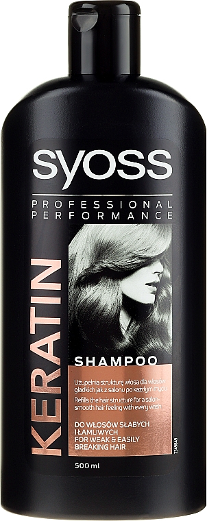 Keratin Shampoo für schwaches und brüchiges Haar - Syoss Keratin Hair Perfection