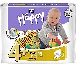 Babywindeln 9-20 kg Größe 4+ 12 St. - Bella Baby Happy Maxi — Bild N1