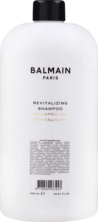 Revitalisierendes und nährendes Shampoo für trockenes und strapaziertes Haar - Balmain Paris Hair Couture Revitalizing Shampoo — Bild N2
