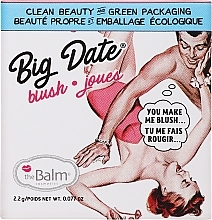 GESCHENK! Gesichtsrouge - theBalm Big Date Blush  — Bild N1