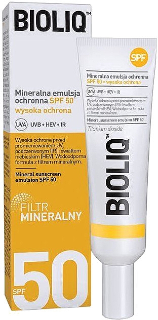 Schützende Mineralemulsion für Gesicht und Körper - Bioliq Protective Mineral Emulsion SPF50 — Bild N1