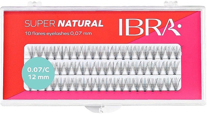 Wimpernbüschel-Set - Ibra 20 Flares Eyelash Knot Free Naturals — Bild N1