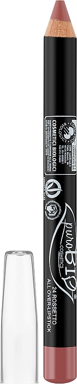 Lippenstift mit mattem Finish - PuroBio Pencil Lipstick in Kingsize — Bild N1