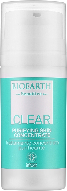 Gesichtsreinigungscreme für Problem- und Mischhaut - Bioearth Senstive Clear Purifying Skin Concentrate — Bild N1