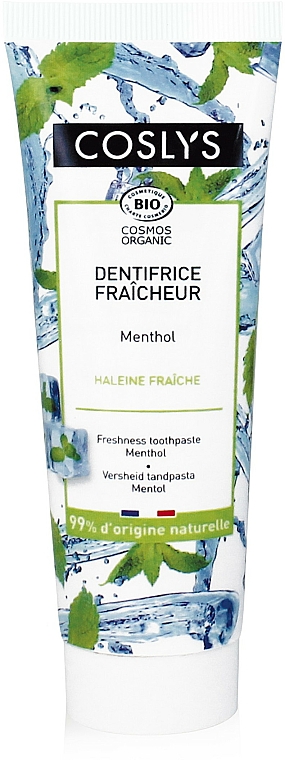 Erfrischende Zahnpasta mit Menthol - Coslys Freshness Toothpaste — Bild N1