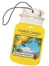 Papier-Lufterfrischer Sicilian Lemon - Yankee Candle Sicilian Lemon Car Jar Ultimate — Bild N1