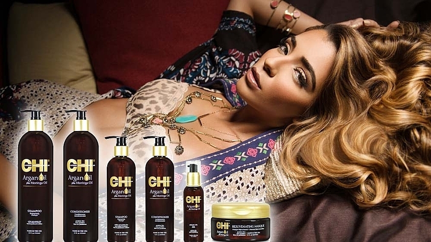Regenerierendes Haaröl - CHI Argan Oil Plus Moringa Oil — Bild N3