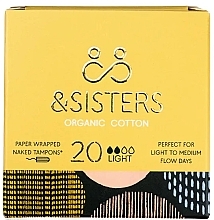 Düfte, Parfümerie und Kosmetik Hygienische Tampons 20 St. - &Sisters Naked Tampons Light