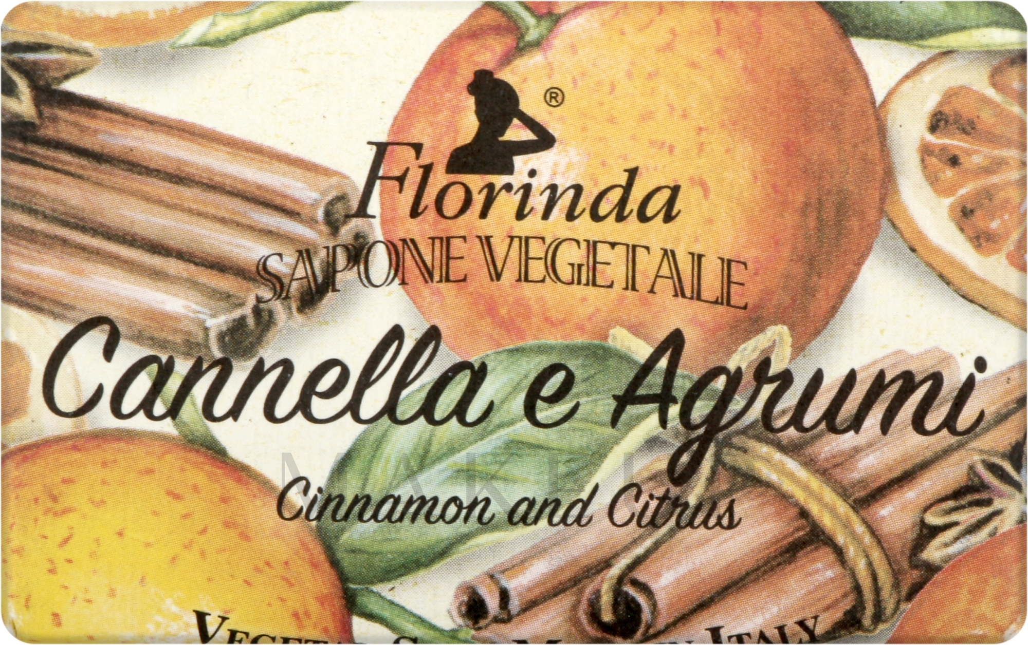 Seife Cinnamon And Citrus - Florinda Christmas Collection Vegetal Soap — Bild 100 g