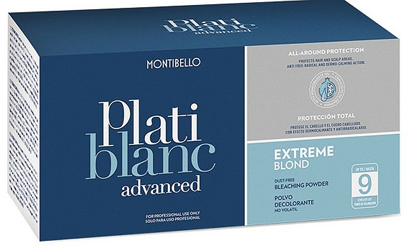 Intensiv aufhellender Haarpuder - Montibello Platiblanc Advanced Extreme Blond — Bild N1