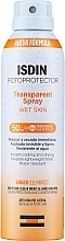 Düfte, Parfümerie und Kosmetik Wasserdichtes Sonnenschutzspray für den Körper SPF 50+ - Isdin Fotoprotector Transparent Spray Wet Skin SPF 50+