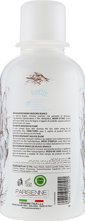 Badeschaum Weißer Moschus - Parisienne Italia Fiorile White Musk Bath Foam — Bild N2