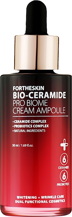 Serum-Gesichtscreme mit Ceramiden - Fortheskin Bio-Ceramide Pro Biome Cream Ampoule — Bild N1