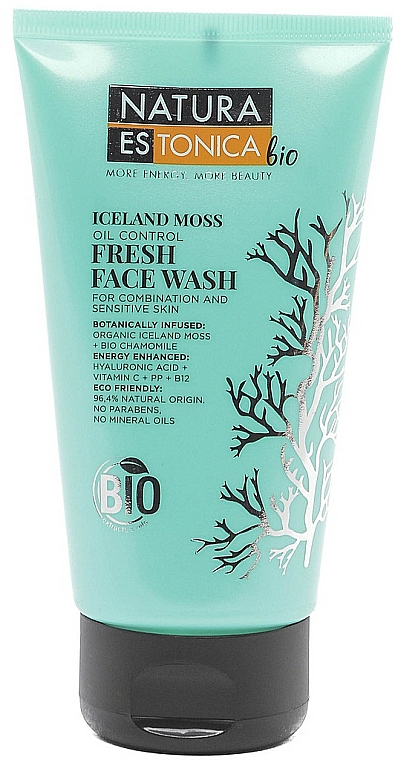 Gesichtswaschgel für empfindliche und Mischhaut mit Islandmoos - Natura Estonica Iceland Moss Face Wash