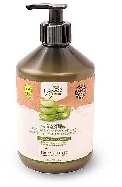Flüssigseife mit Aloe Vera - IDC Institute Hand Soap Vegan Formula Aloe Vera — Bild N1