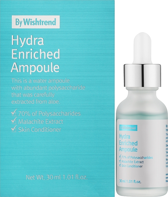 Super feuchtigkeitsspendendes Serum mit Aloe - By Wishtrend Hydra Enriched Ampoule — Bild N2