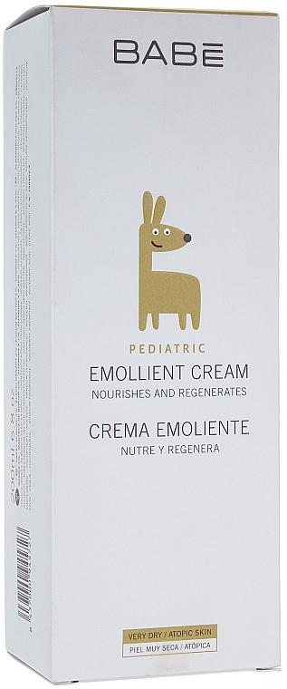 Nährende, regenerierende und weichmachende Körpercreme für Kinder - Babe Laboratorios Emollient Cream — Bild N2