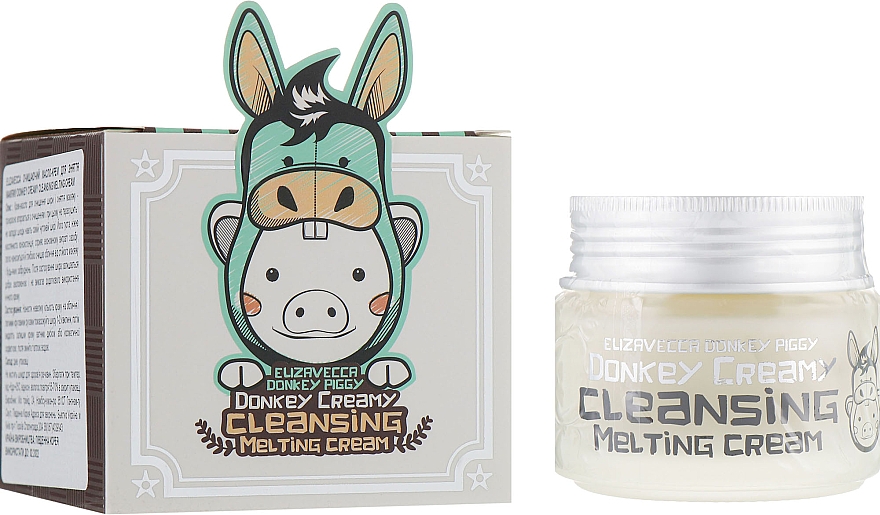 Reinigungsöl-Creme zum Entfernen von Make-up - Elizavecca Donkey Creamy Cleansing Melting Cream — Bild N1