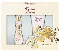 Düfte, Parfümerie und Kosmetik Christina Aguilera Woman - Duftset (Eau de Parfum 30ml + Duschgel 50ml)