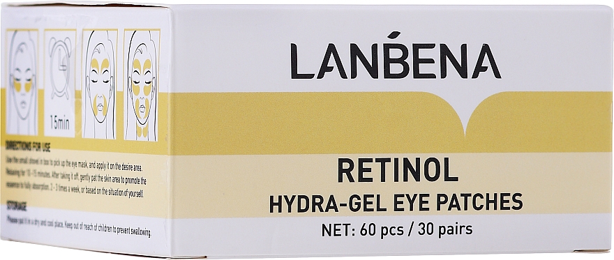 Hydrogel-Augenpatches mit Retinol - Lanbena Retinol Collagen Hydra-Gel Eye Patch