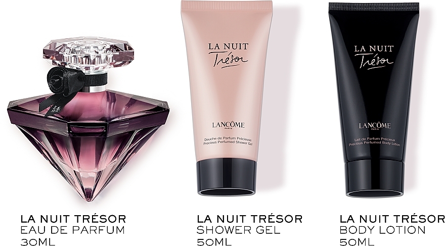 Lancome La Nuit Tresor - Duftset (Eau de Parfum 30ml + Körperlotion 50ml + Duschgel 50ml) — Bild N2