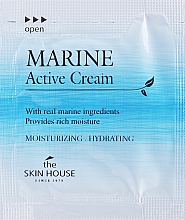 GESCHENK! Feuchtigkeitscreme mit Ceramiden - The Skin House Marine Active Cream (Probe)  — Bild N1