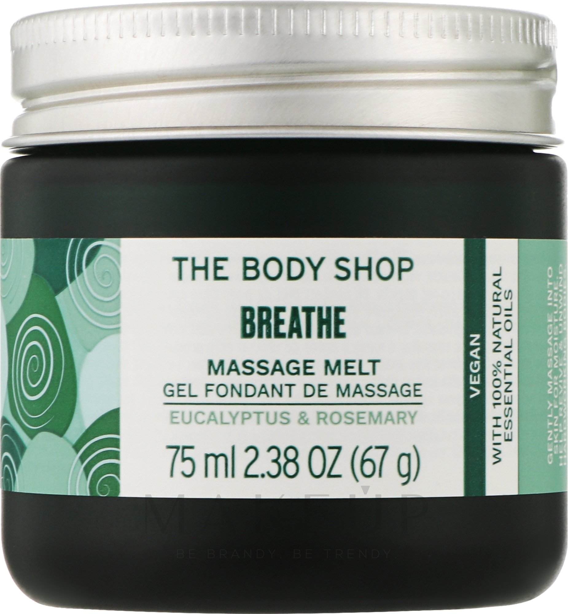 Massagegel Eukalyptus und Rosmarin - The Body Shop Breathe Massage Melt — Bild 75 ml