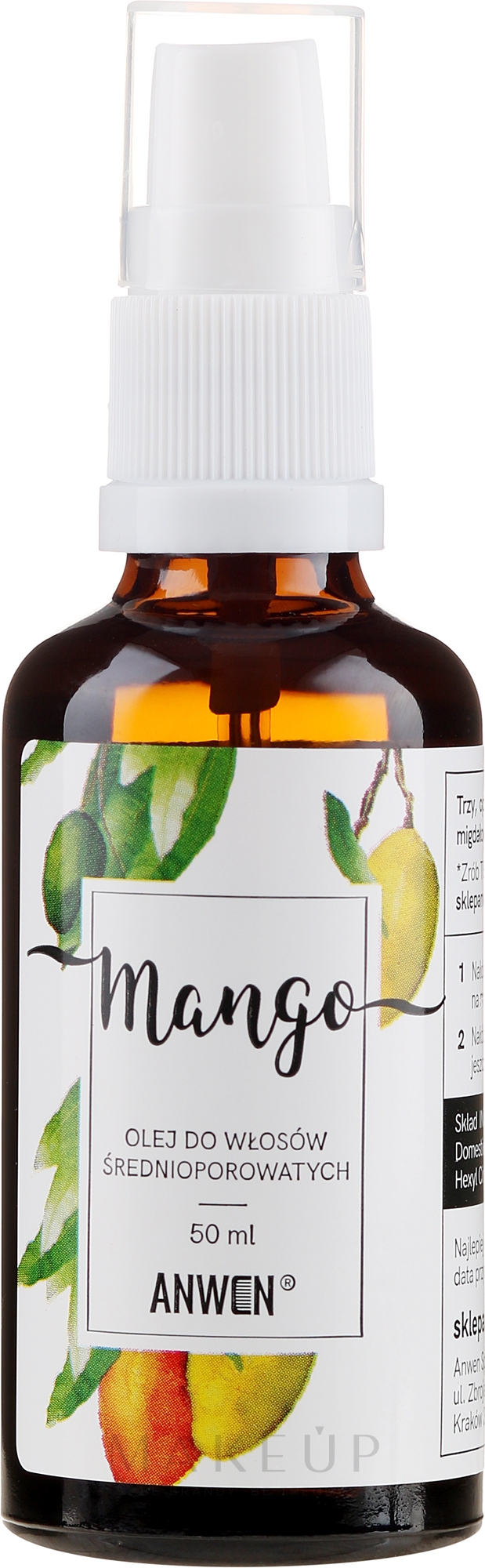 Mangoöl für mittel poröses Haar - Anwen Mango Oil For Medium-Porous Hair — Bild 50 ml