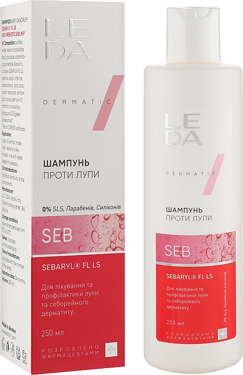 Anti-Schuppen Shampoo mit Sebaryl-Komplex - Leda Anti-Dandruff Shampoo — Bild N2