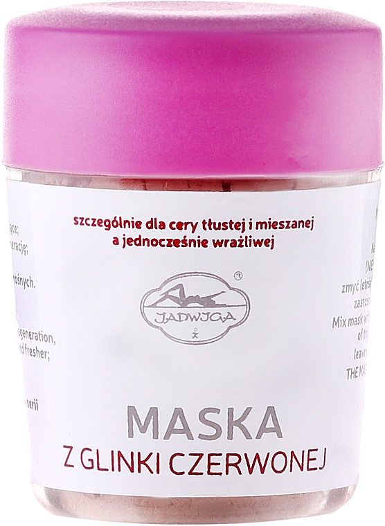 Gesichtsmaske mit rotem Ton - Jadwiga Face Mask — Bild N1