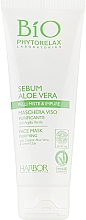 Reinigende Gesichtsmaske für gemische Haut mit Aloe Vera und grüner Tonerde - Phytorelax Laboratories Bio Phytorelax Sebum Aloe Vera Face Mask — Bild N2