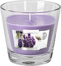 Premium-Duftkerze im Glas Lavendel - Bispol Premium Line Scented Candle Lavender — Bild N1