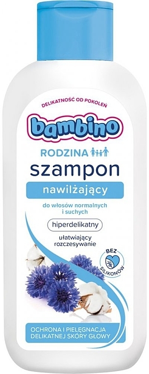 Feuchtigkeitsspendendes und pflegendes Shampoo für normales und trockenes Haar - Bambino Family Moisturising Shampoo — Bild N1
