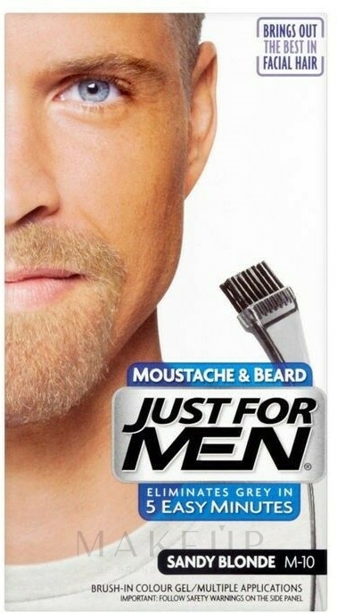 Gelartige Schnurrbart- und Bartfarbe - Just For Men Moustache & Beard — Foto M10 - Blond