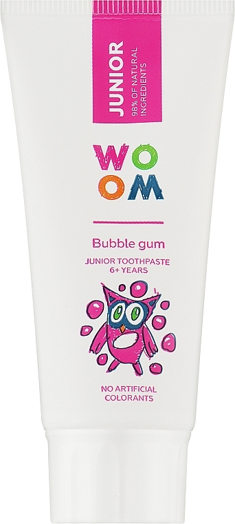 Kinderzahnpasta mit Kaugummigeschmack - Woom Junior Bubble Gum Toothpaste — Bild N1