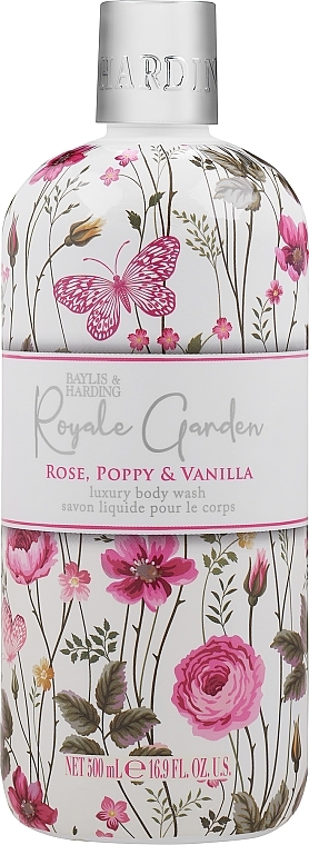 Duschgel - Baylis & Harding Royale Garden Rose, Poppy & Vanilla Body Wash — Bild N1