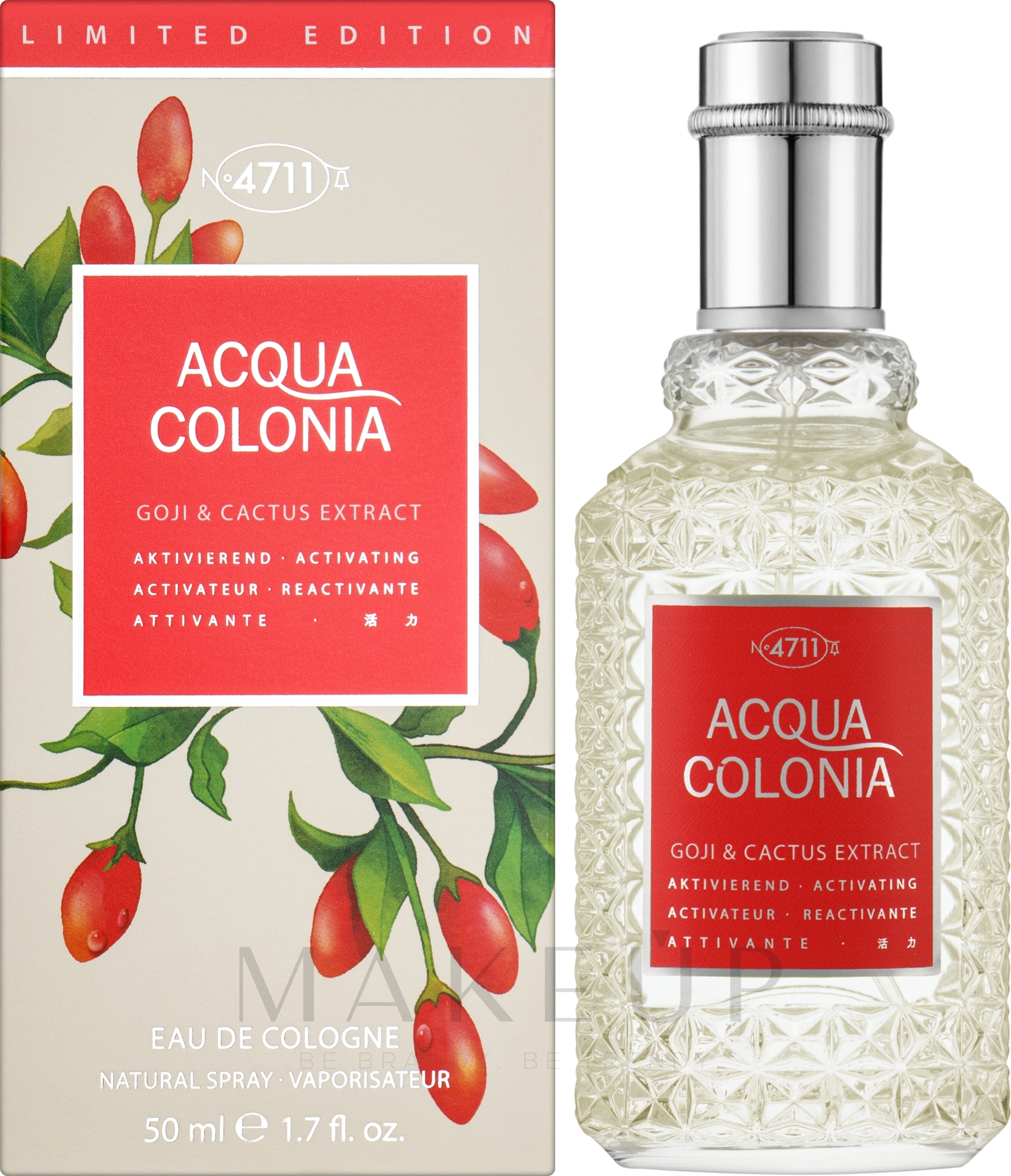 Maurer & Wirtz 4711 Acqua Colonia Goji & Cactus Extract - Eau de Cologne — Bild 50 ml