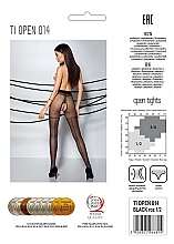 Erotische Strumpfhose mit Ausschnitt Tiopen 014 20 Den black - Passion — Bild N2