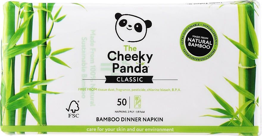 Servietten aus Bambus 50 St. - The Cheeky Panda — Bild N1