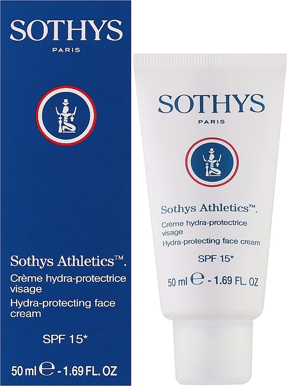 Feuchtigkeitsspendende schützende Gesichtscreme - Sothys Athletics Hydra-Protecting Face Cream SPF 15 — Bild N2