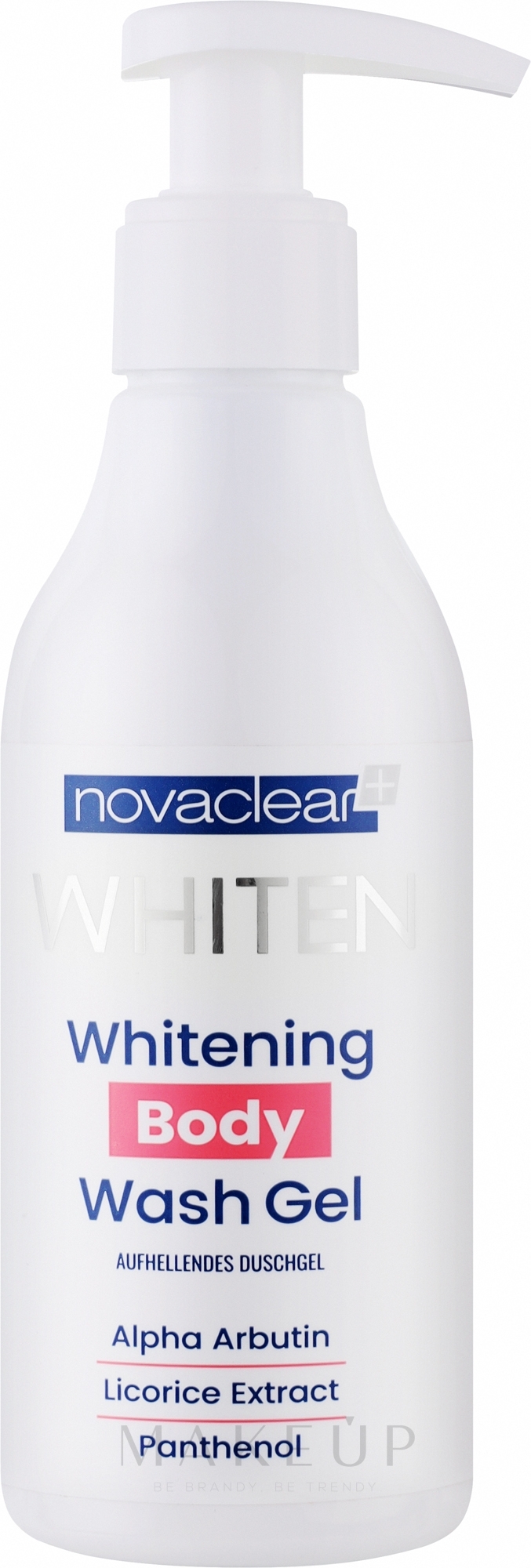 Aufhellendes Duschgel - Novaclear Whiten Whitening Body Wash Gel — Bild 200 ml