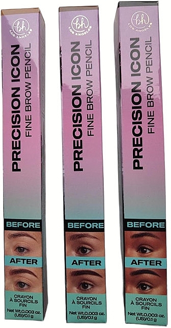 Augenbrauenstift - BH Cosmetics Los Angeles Precision Icon Fine Brow Pencil — Bild N3