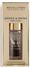 Düfte, Parfümerie und Kosmetik Nagelüberlack - Makeup Revolution Speed&Shine Top Coat