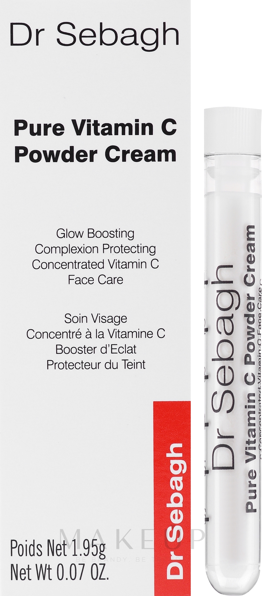 Basispflege für das Gesicht mit reinem stabilisiertem Vitamin C - Dr Sebagh Pure Vitamin C Powder Cream — Bild 1.95 g