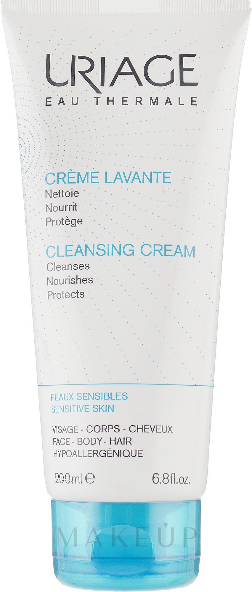 Pflegende und reinigende Gesichts- und Körpercreme für empfindliche Haut - Uriage Lavante Nourishing and Cleansing Cream New Texture — Bild 200 ml