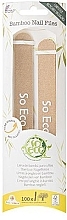 Düfte, Parfümerie und Kosmetik Bambus-Nagelfeile 2 St. - So Eco Bamboo Nail File Duo
