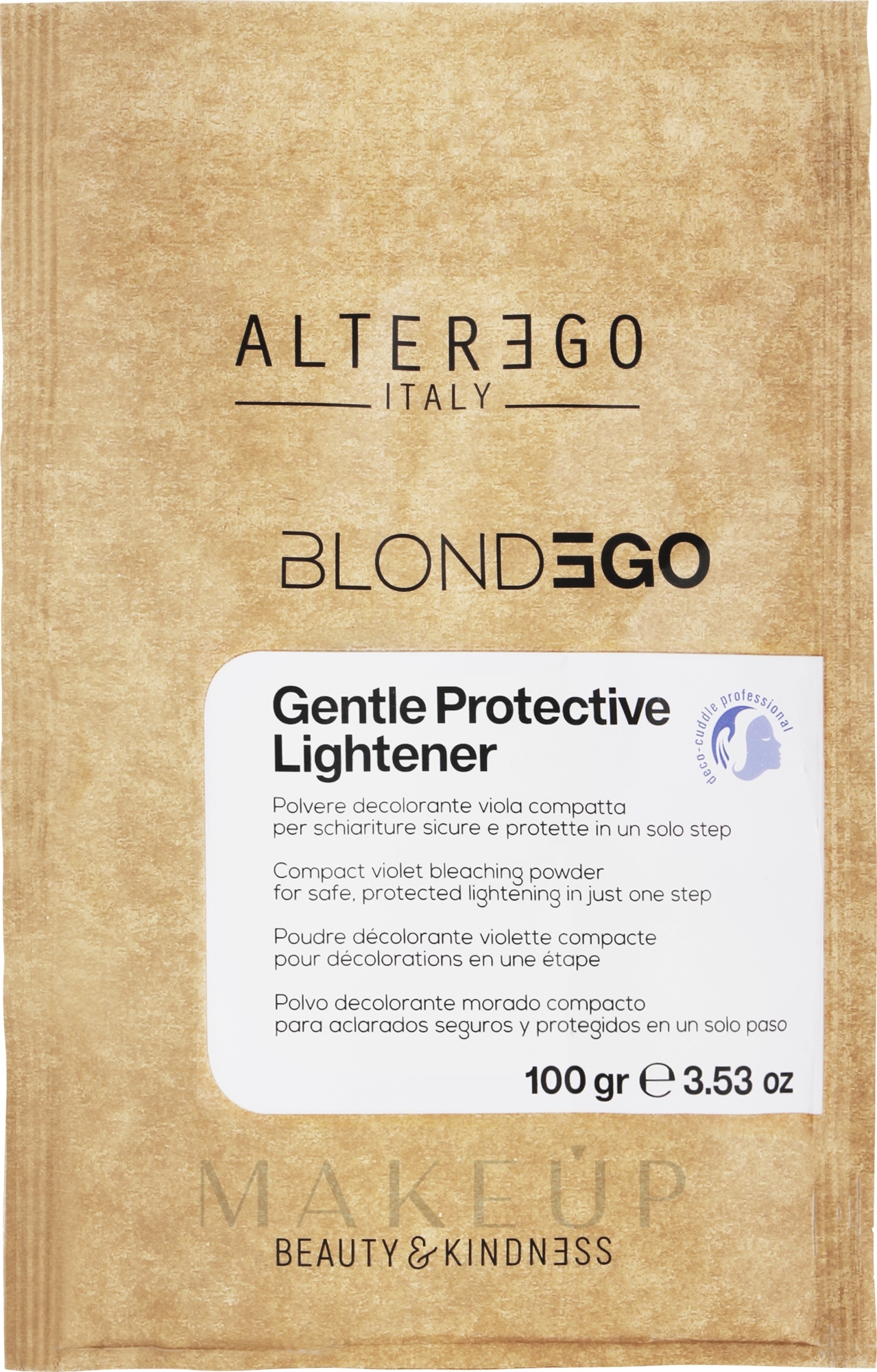 Aufhellendes Pulver - AlterEgo BlondEgo Gentle Protective Lightener Violet Bleaching Powder  — Bild 100 g