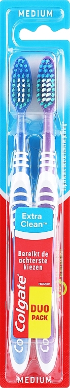 Zahnbürste mittel Extra Clean orange, grün 2 St. - Colgate Expert Cleaning Medium Toothbrush — Bild N1